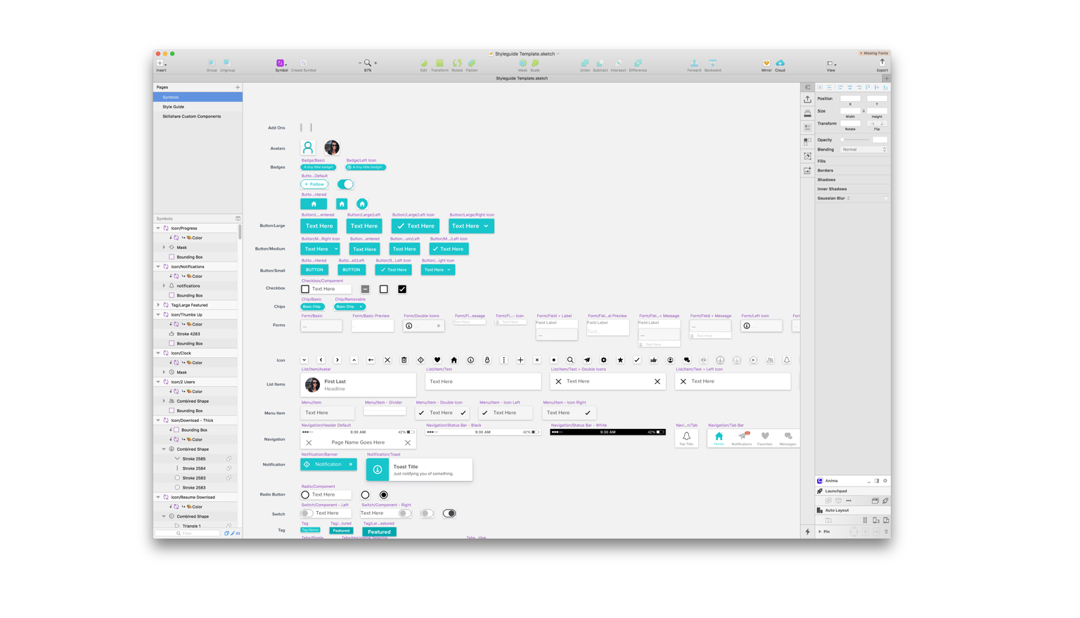 Sample Project: Skillshare Styleguide - image 2 - student project