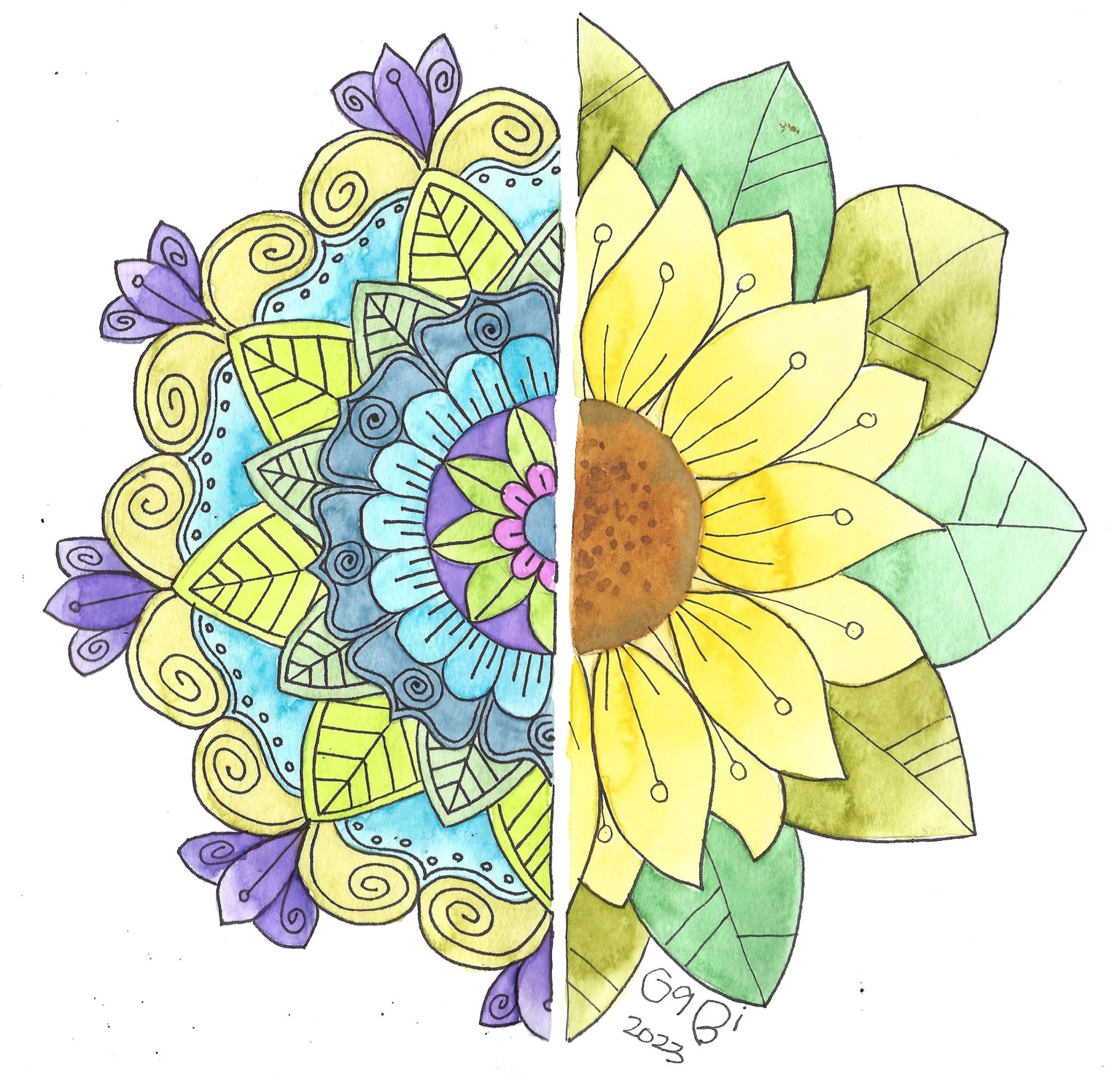 Girasol-Mandala - image 1 - student project