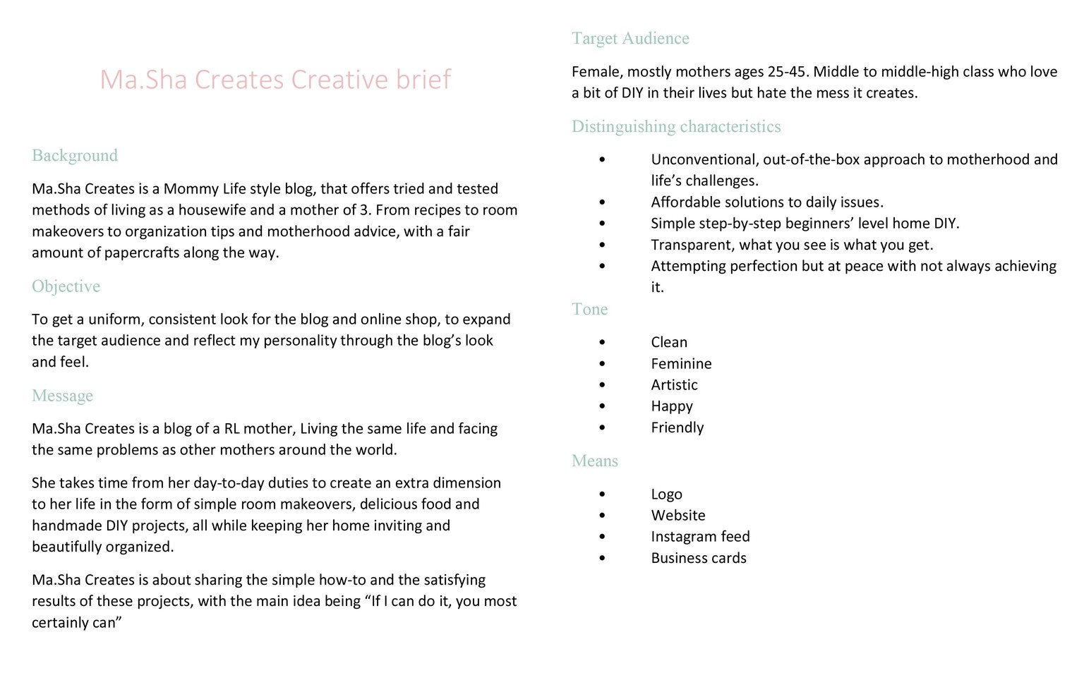 Mommy Lifestyle Blog - image 1 - student project