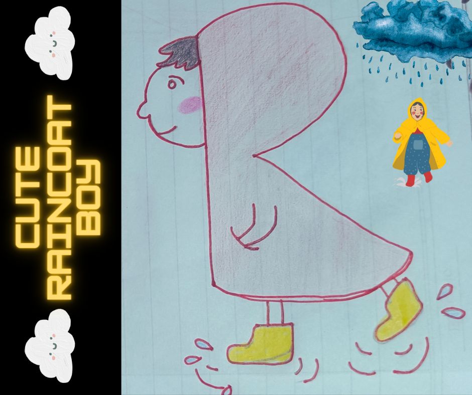 Cute Raincoat Boy - image 1 - student project