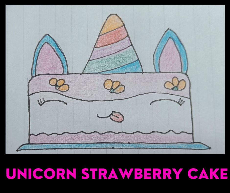 Unicorn Strawberry Cake - image 1 - student project