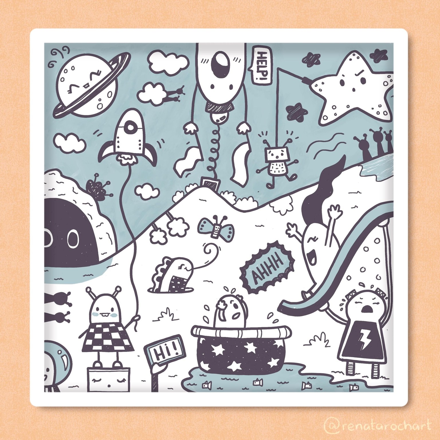 Crazy alien party - image 2 - student project