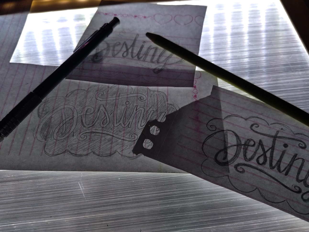 Negative Spaces Lettering - image 1 - student project