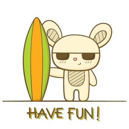 Surfing Bunny - image 2 - student project