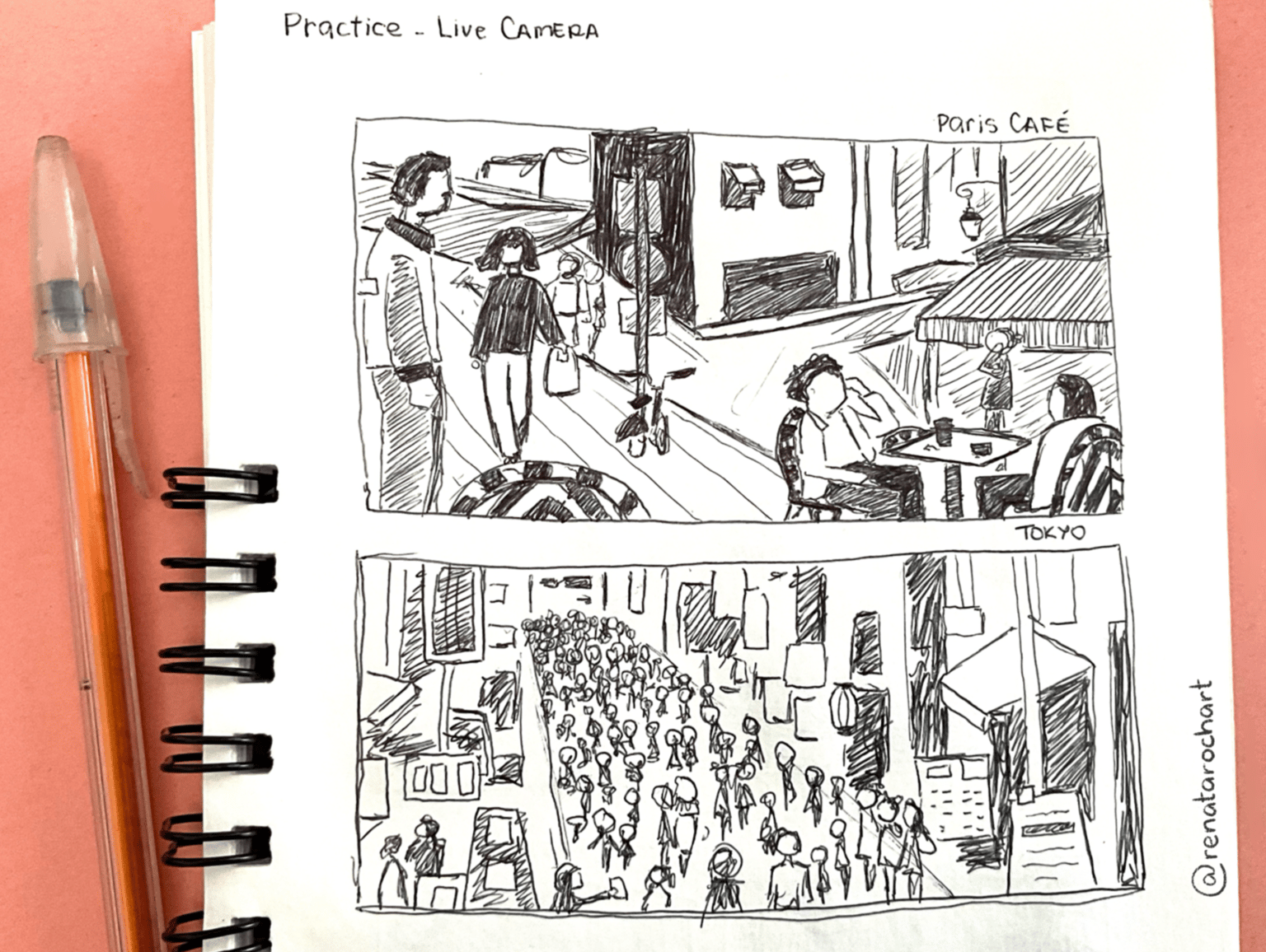 Urban Sketching - image 2 - student project