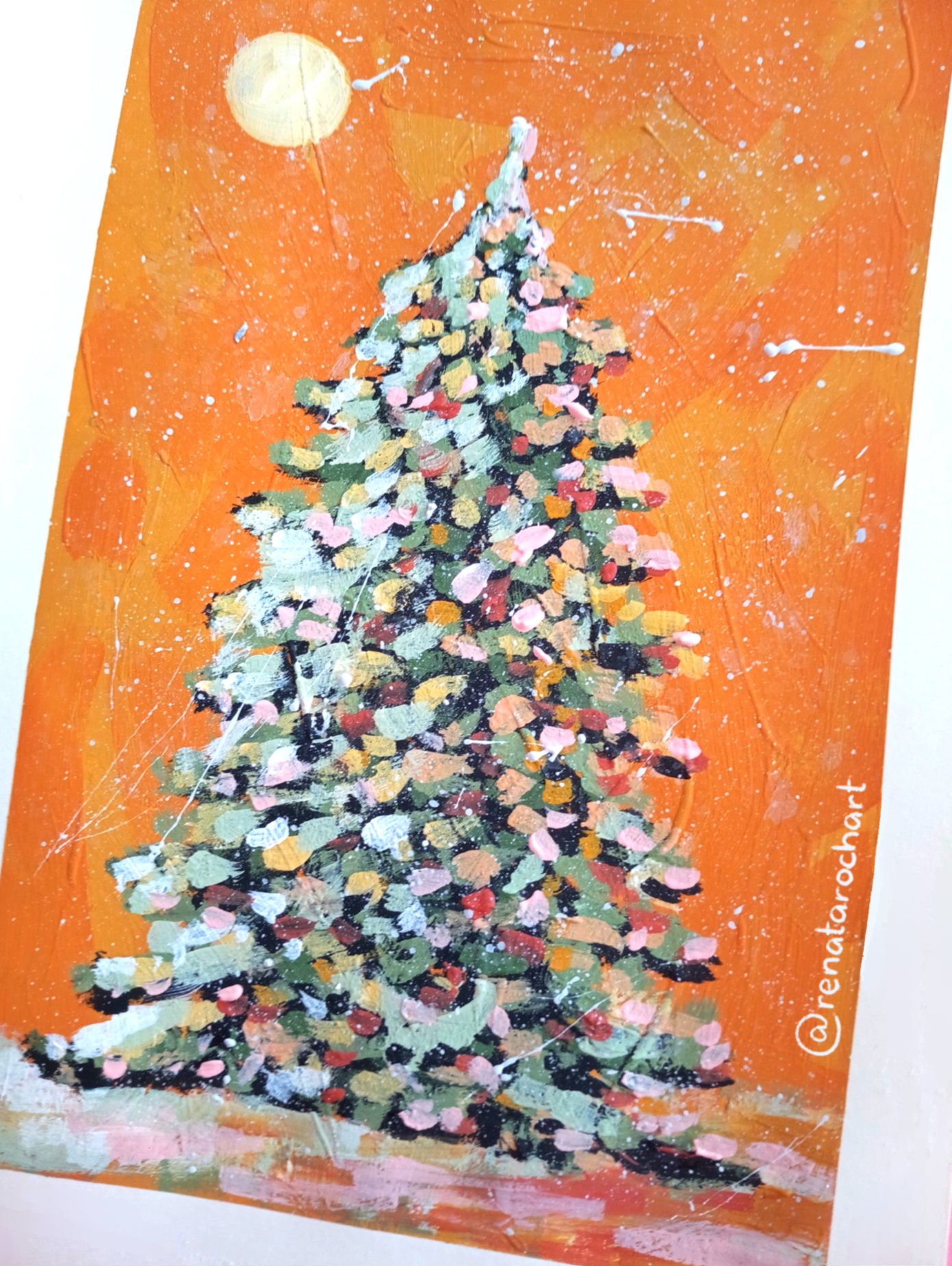 Winter Tree Painting - image 2 - student project