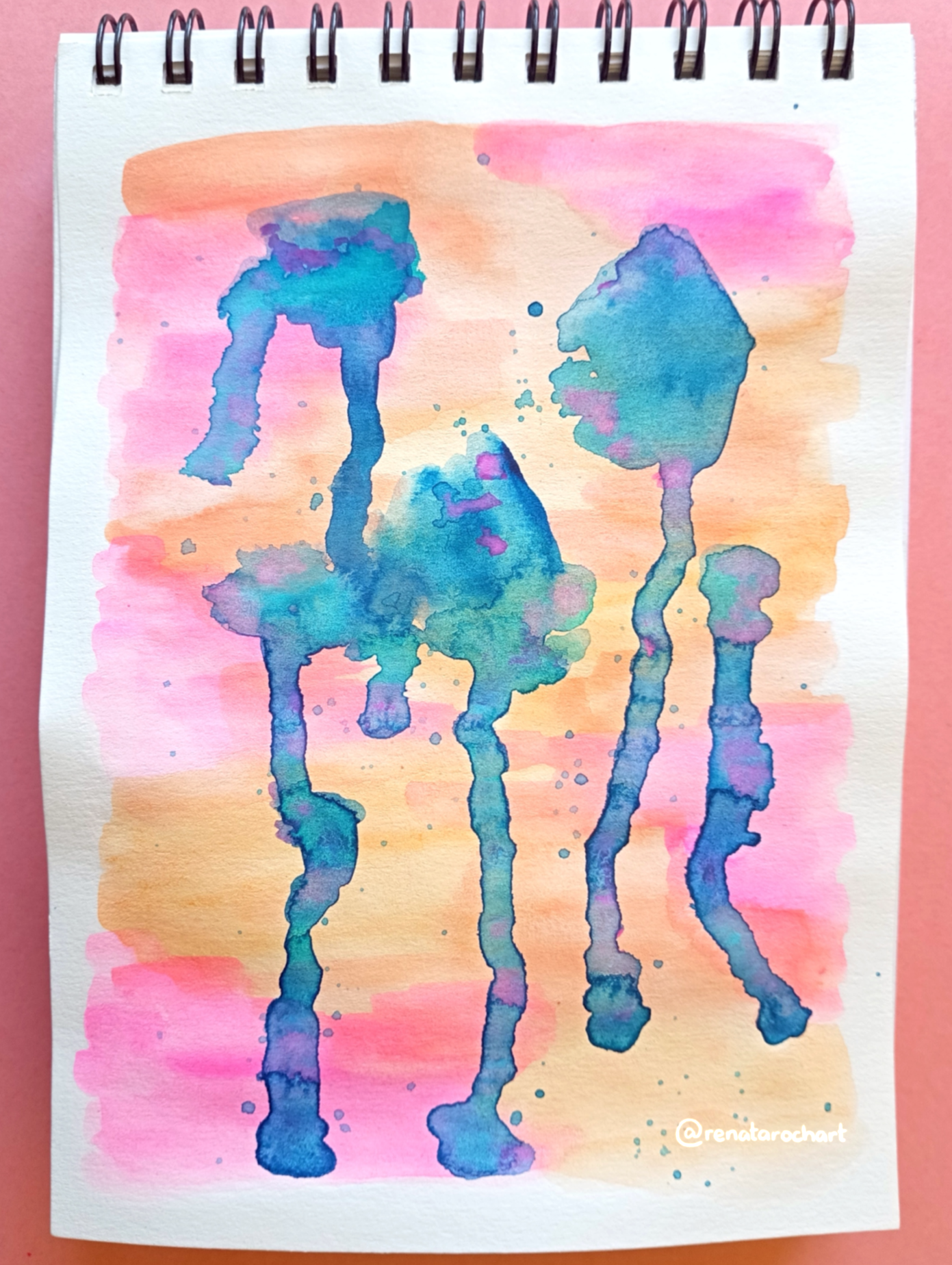 Abstract Watercolors - image 2 - student project