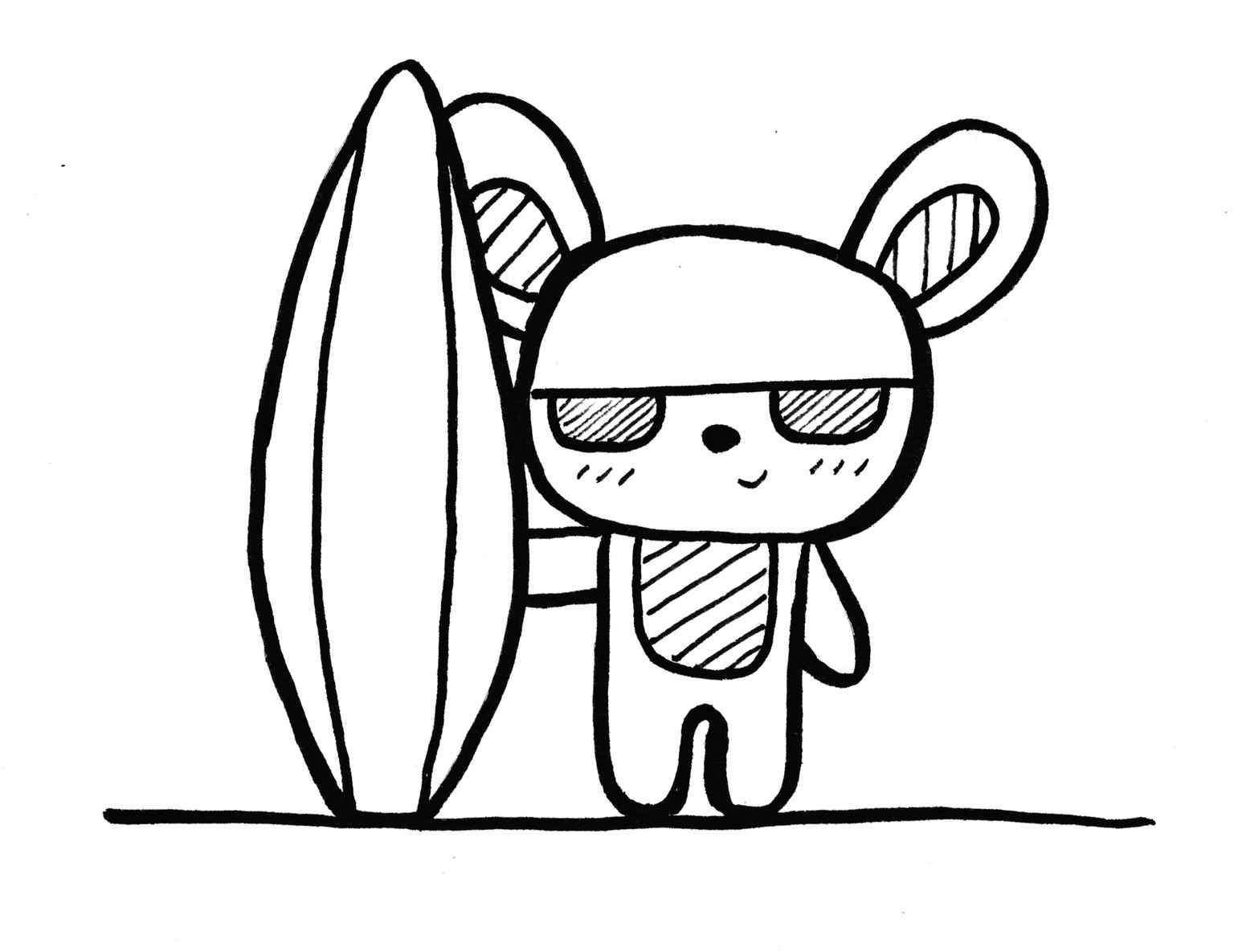 Surfing Bunny - image 1 - student project