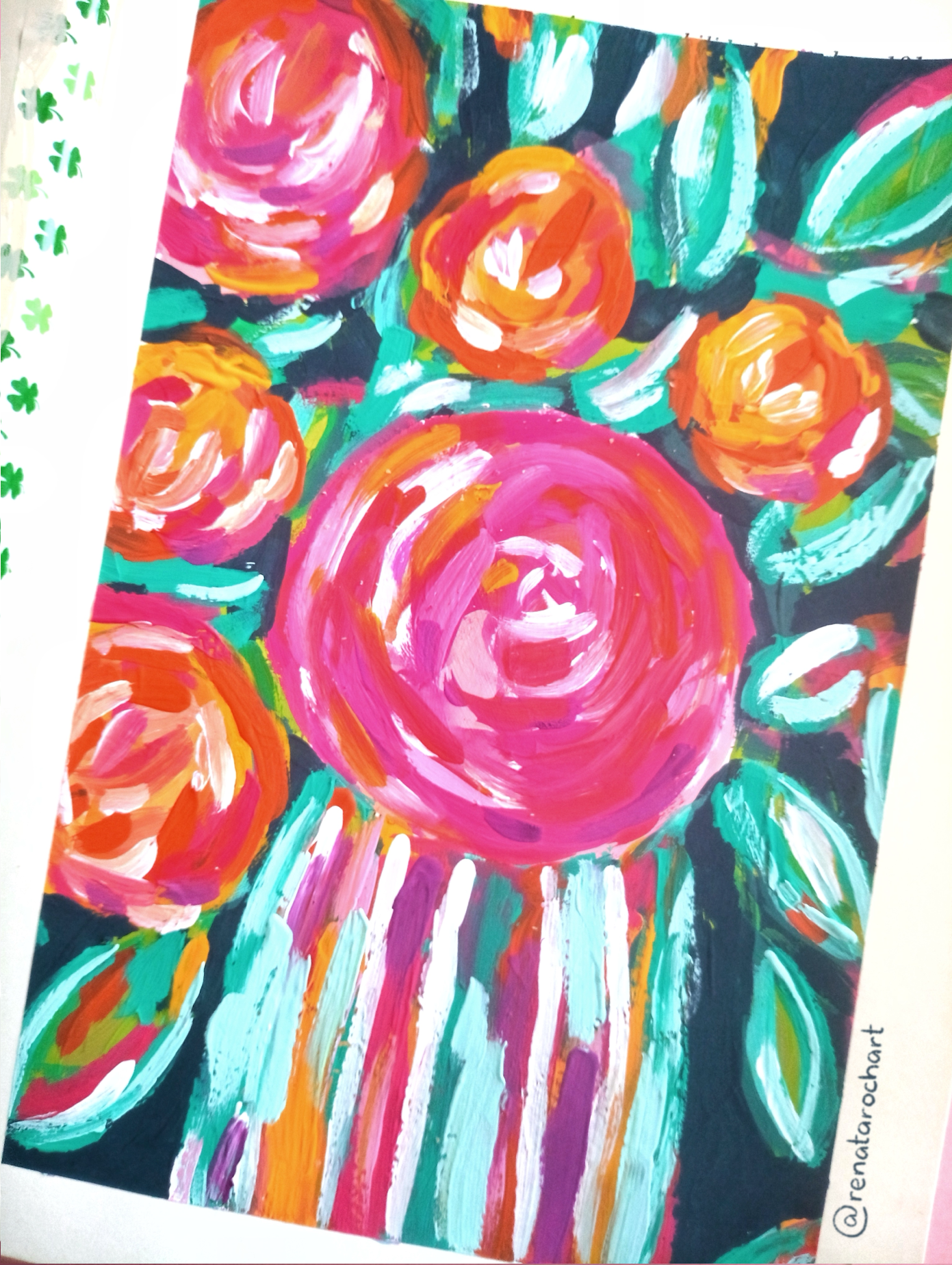 Abstract Flowers - image 2 - student project