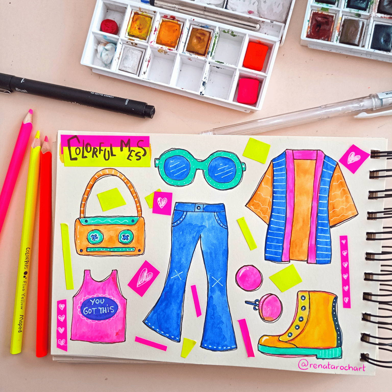 Watercolor Fashion Sets - image 3 - student project