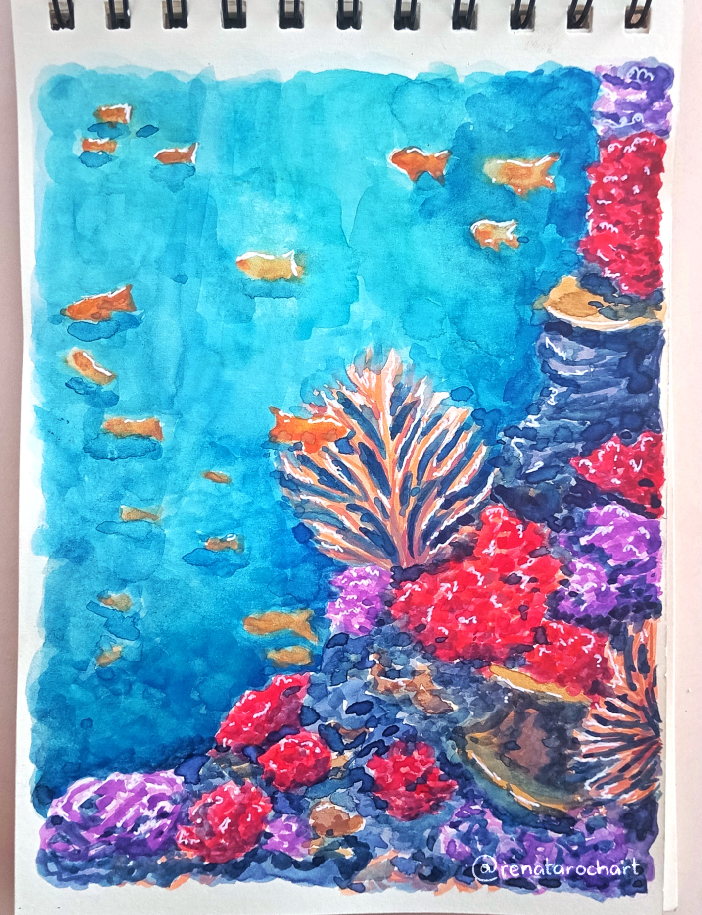 Watercolor Treasures of the Sea - image 1 - student project