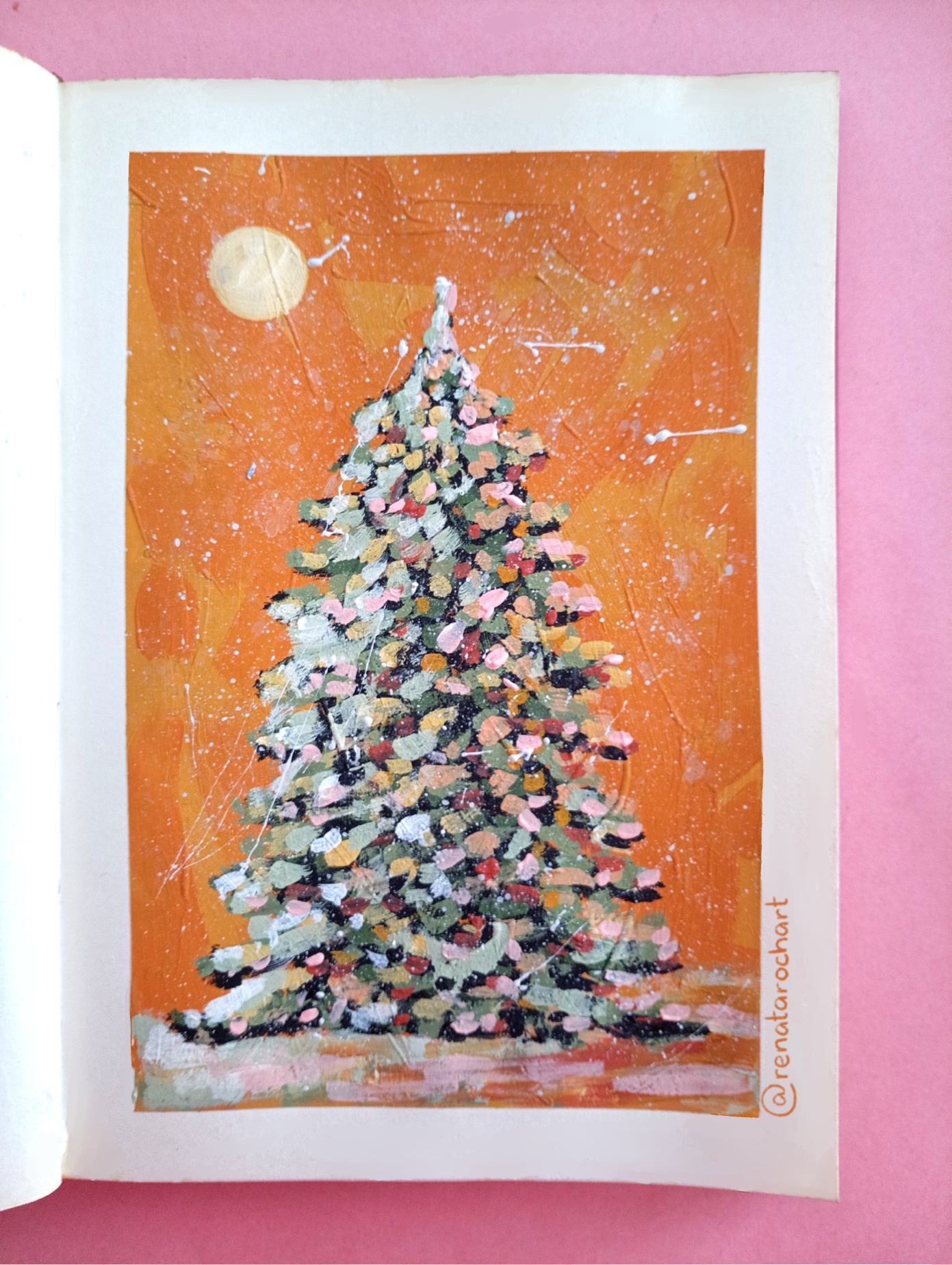 Winter Tree Painting - image 1 - student project