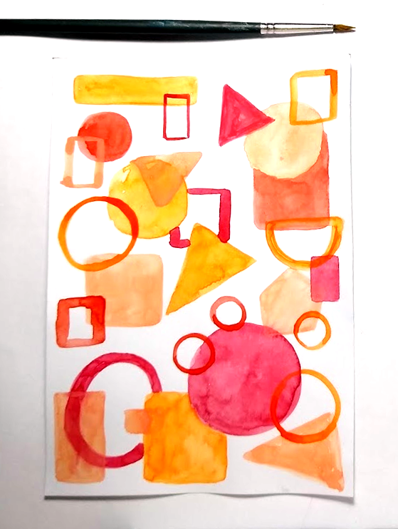 Abstract watercolor - image 1 - student project