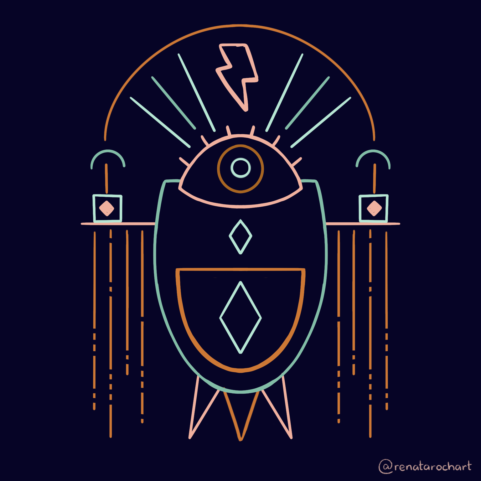 Minimalist Illustration in Procreate - image 8 - student project