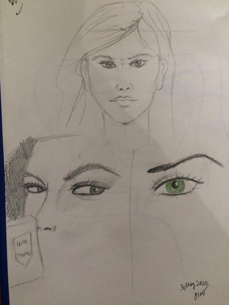 Fashion portrait exercises - image 4 - student project