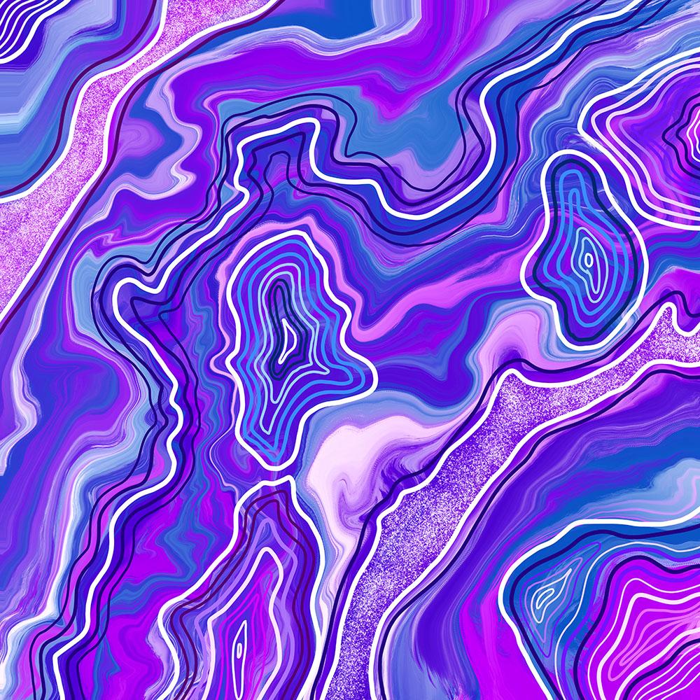 My Geode Inspired Illustration! - image 1 - student project