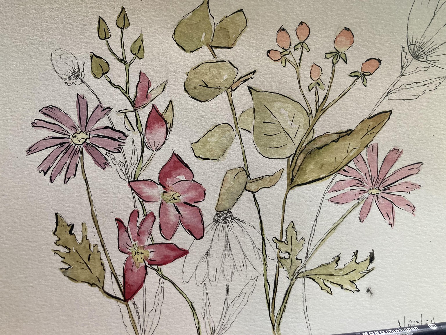 Watercolor and ink - image 1 - student project