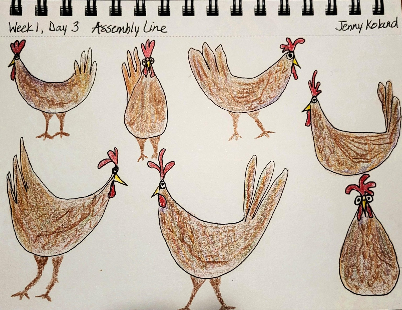 7 days in my sketchbook with Jenny Koland - image 2 - student project