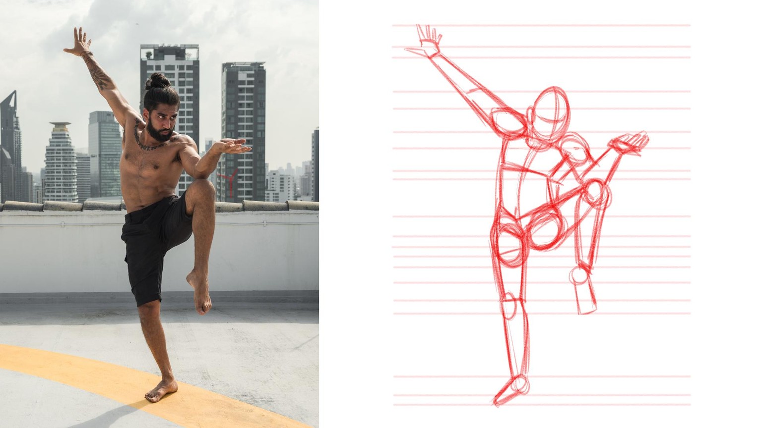 Dynamic Fighting Pose! - image 1 - student project