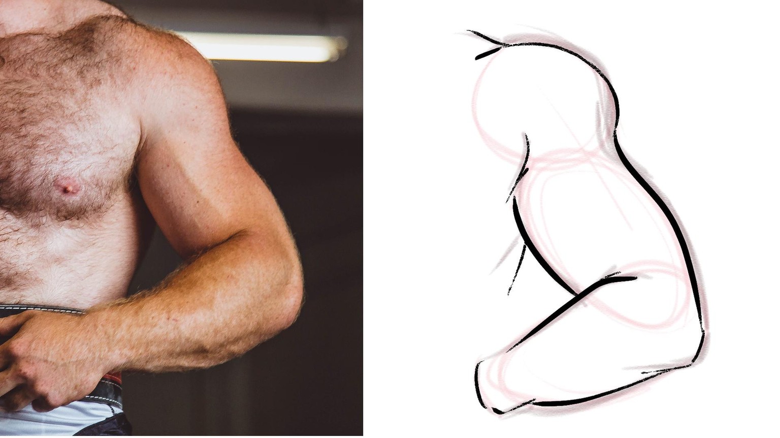 Bodybuilder Arm Drawing! - image 3 - student project