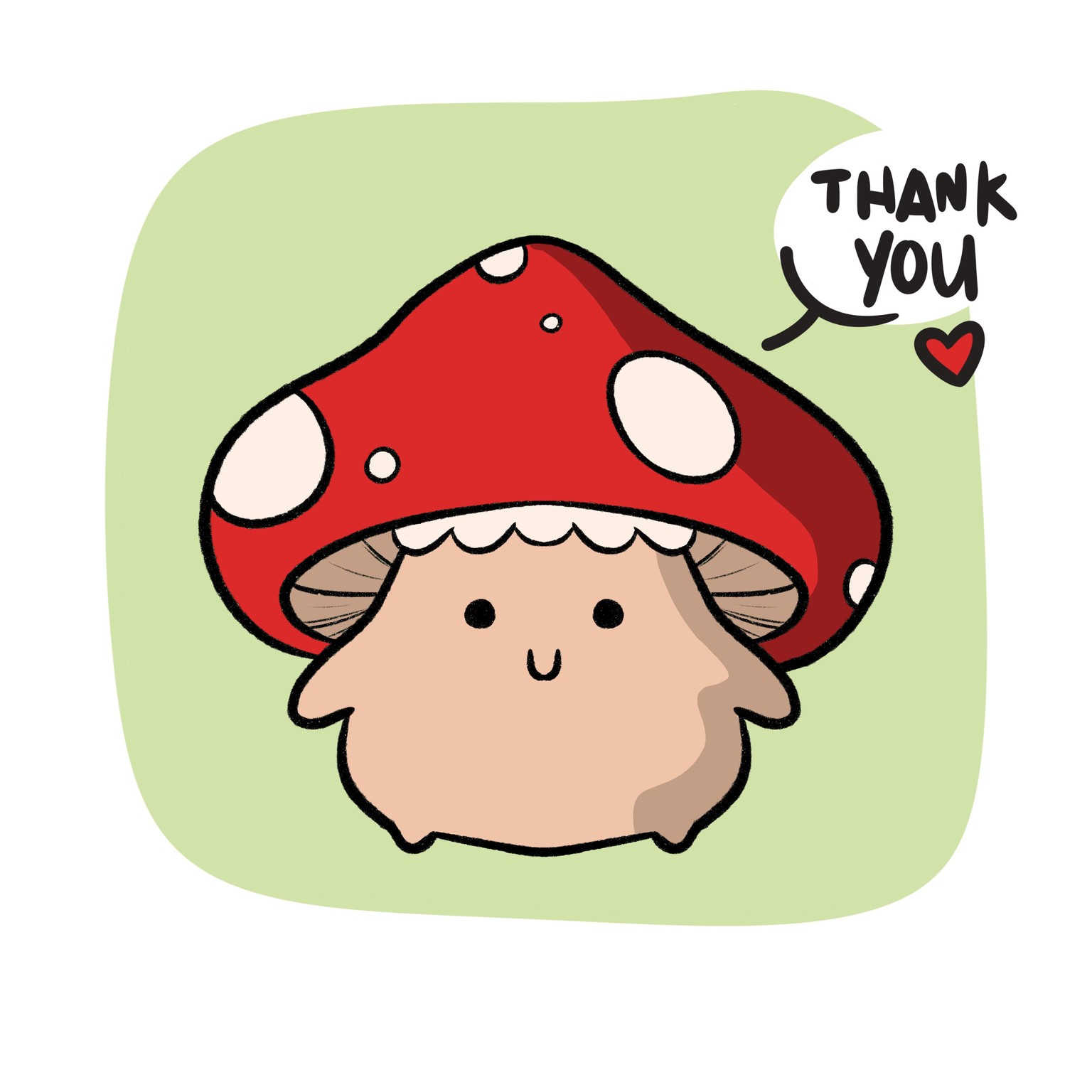 My Colored Mushroom In Procreate! - image 1 - student project