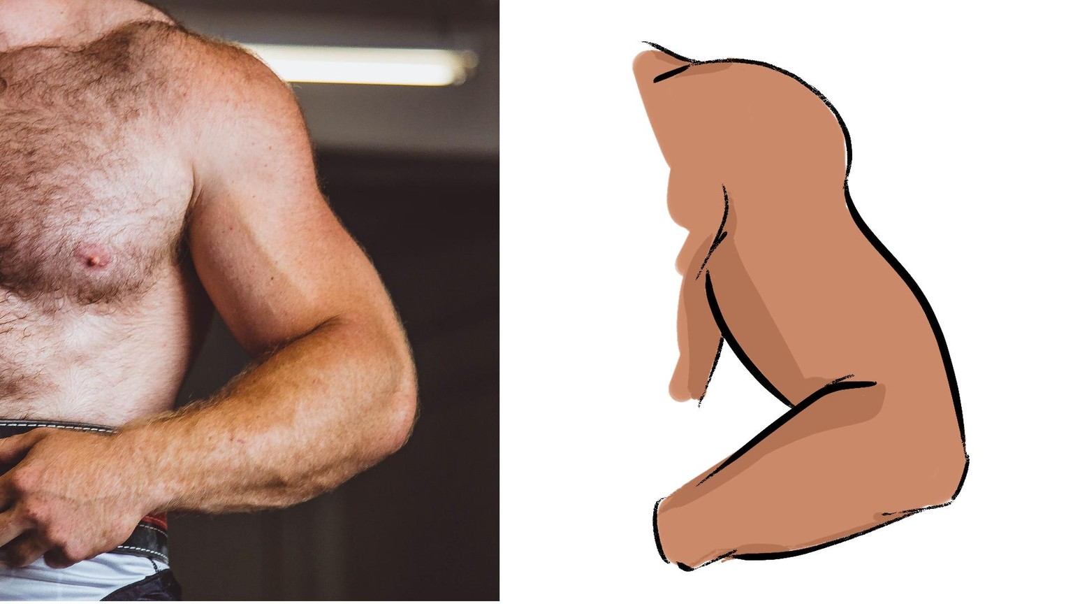 Bodybuilder Arm Drawing! - image 4 - student project