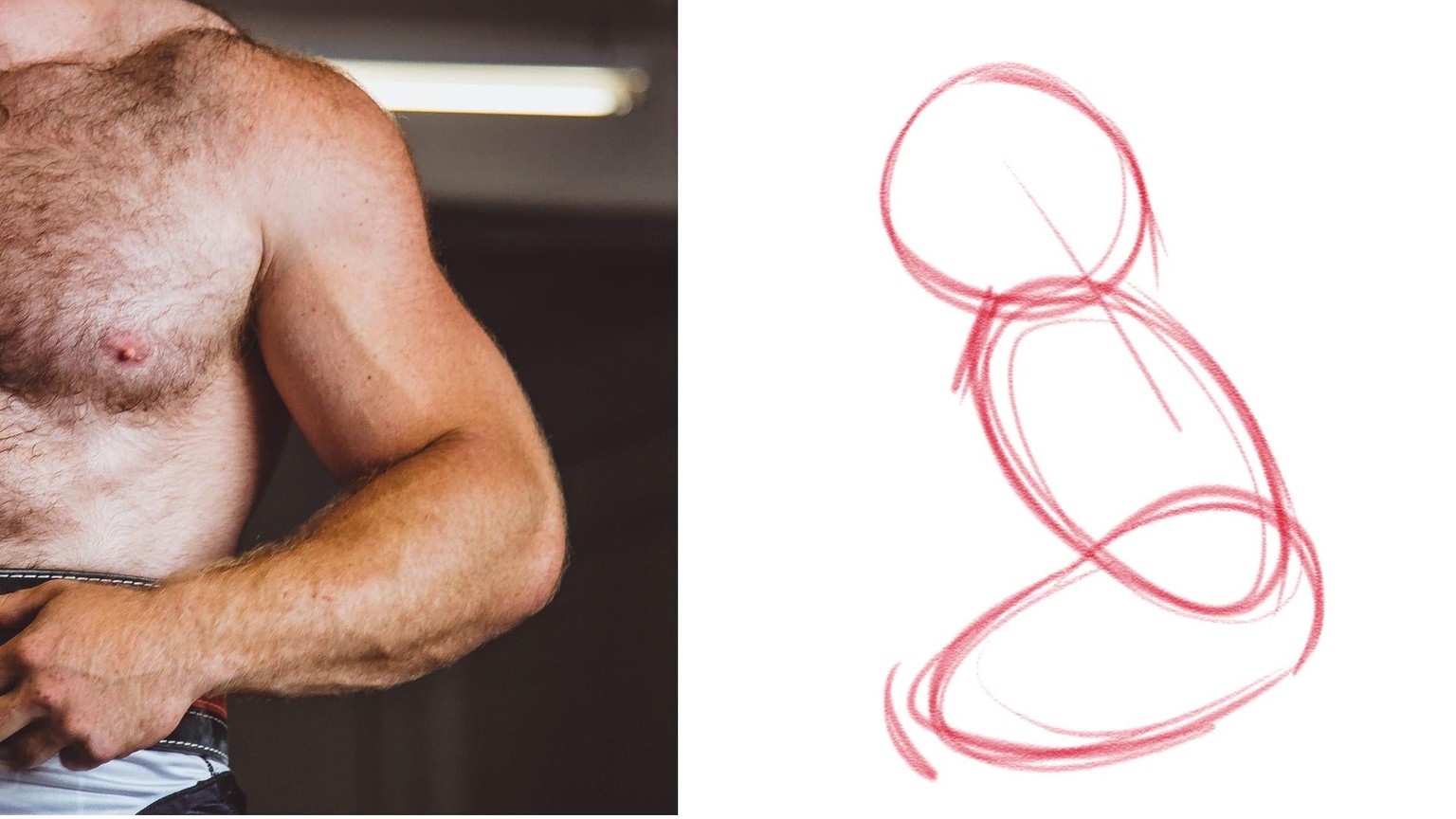 Bodybuilder Arm Drawing! - image 1 - student project