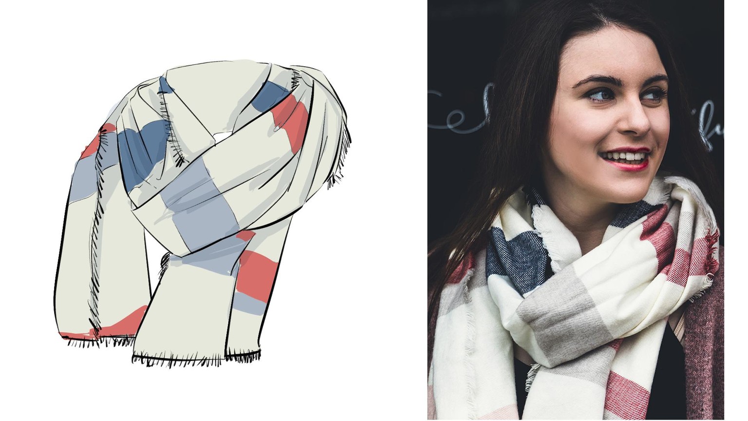Winter Scarf Drawing - image 3 - student project