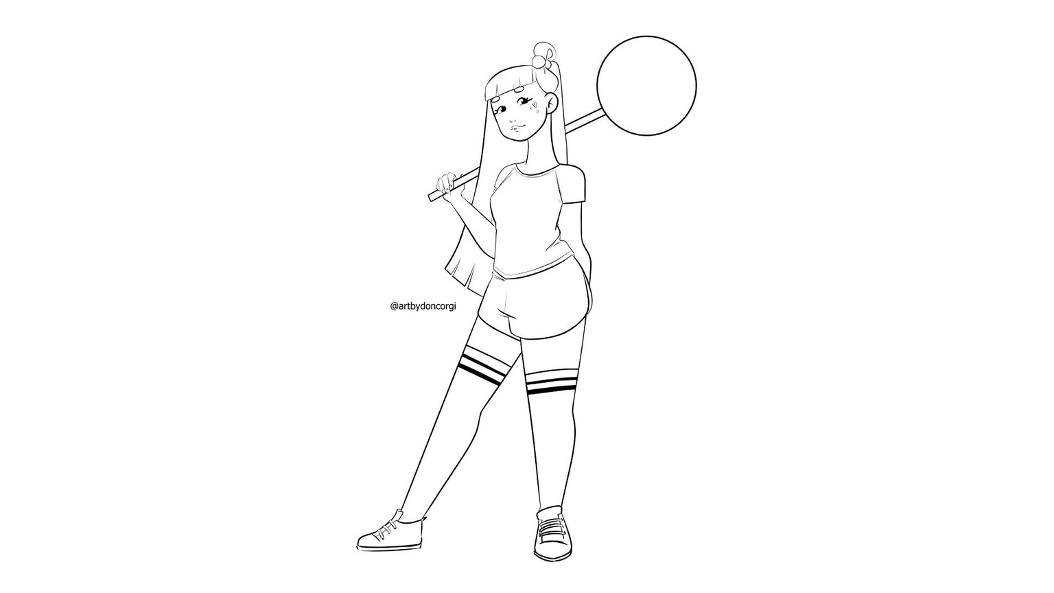 Candy Girl (Coloring Class Project!) - image 1 - student project