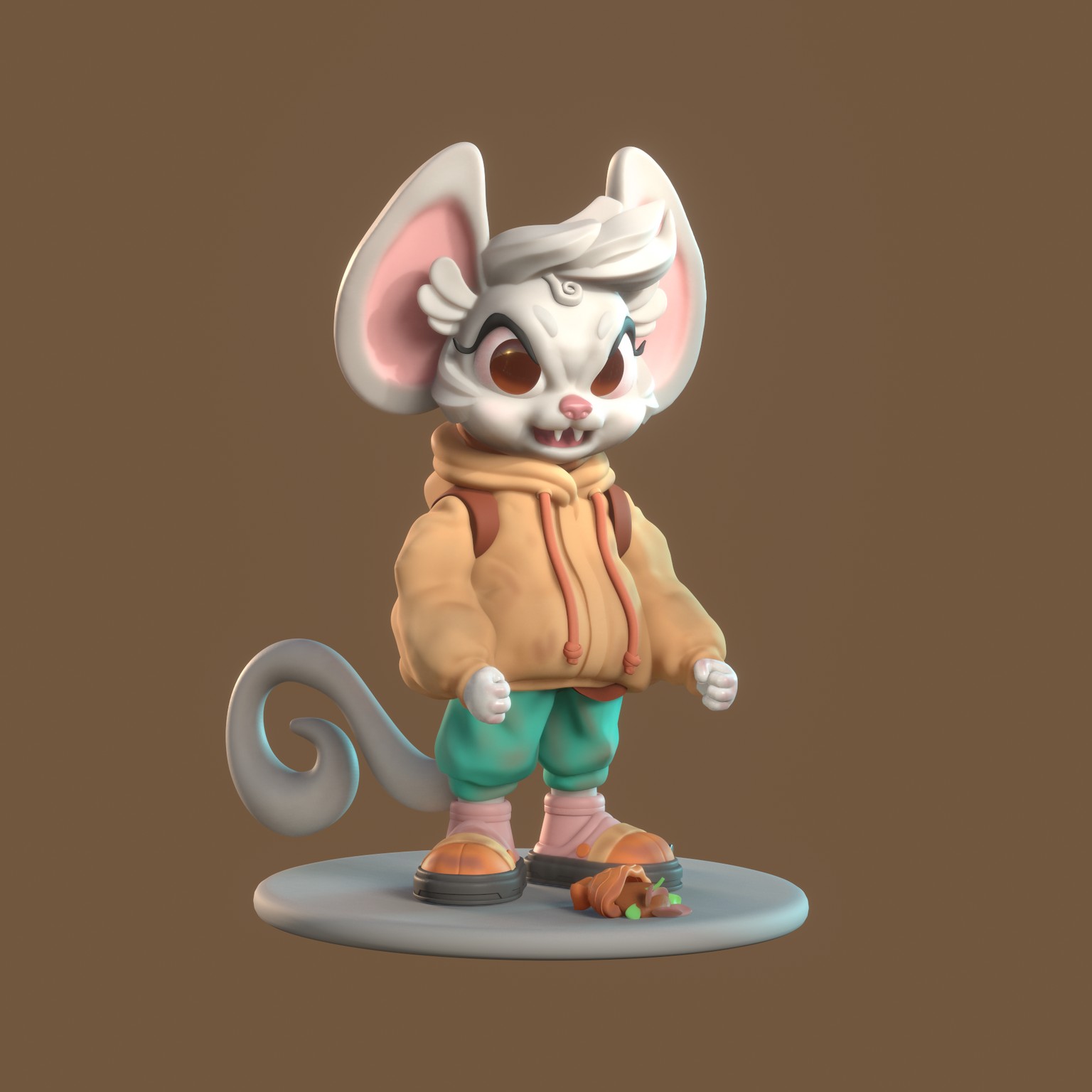 3D Chibi mouse - image 2 - student project