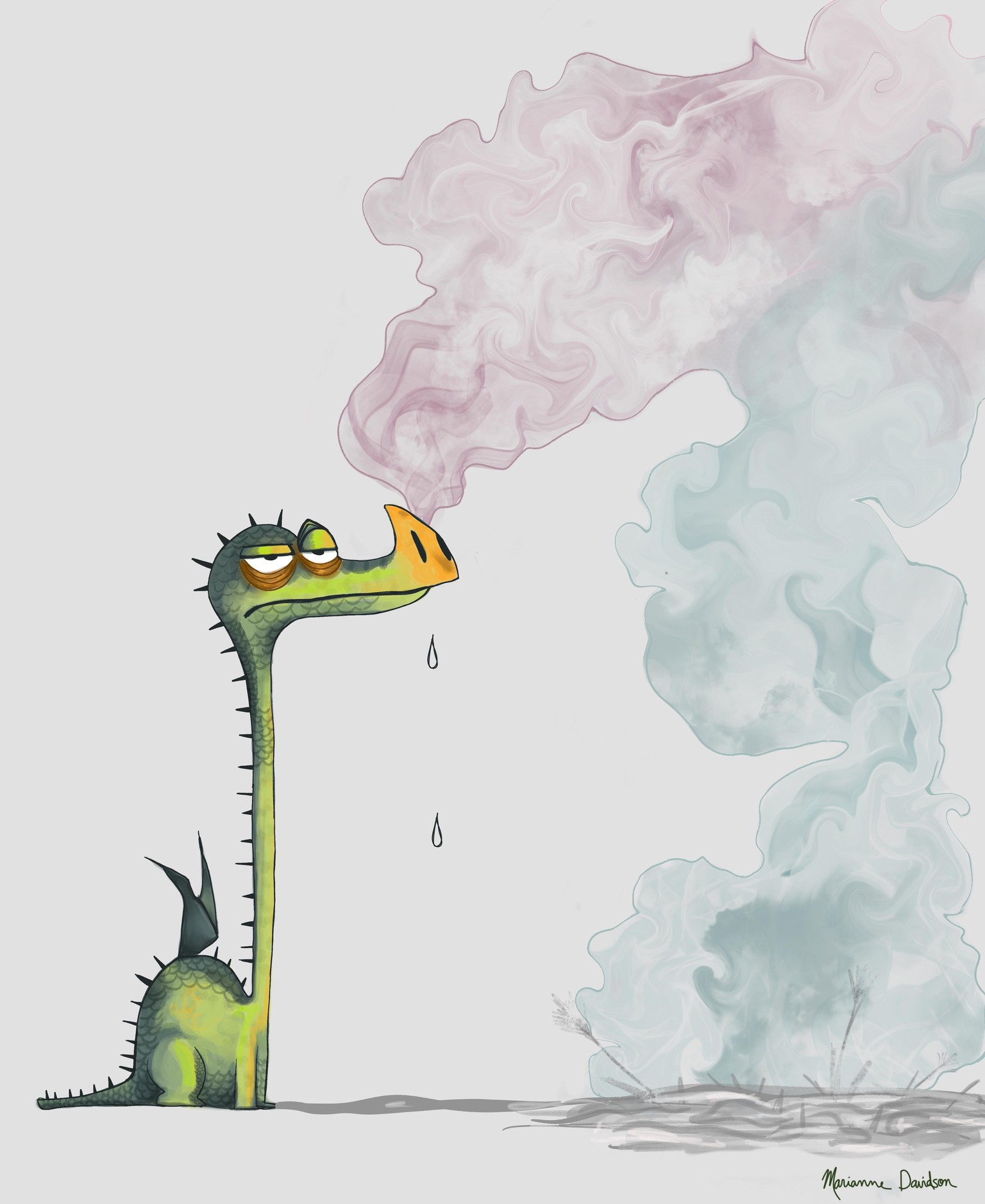 Dragon with allergies!  - image 1 - student project