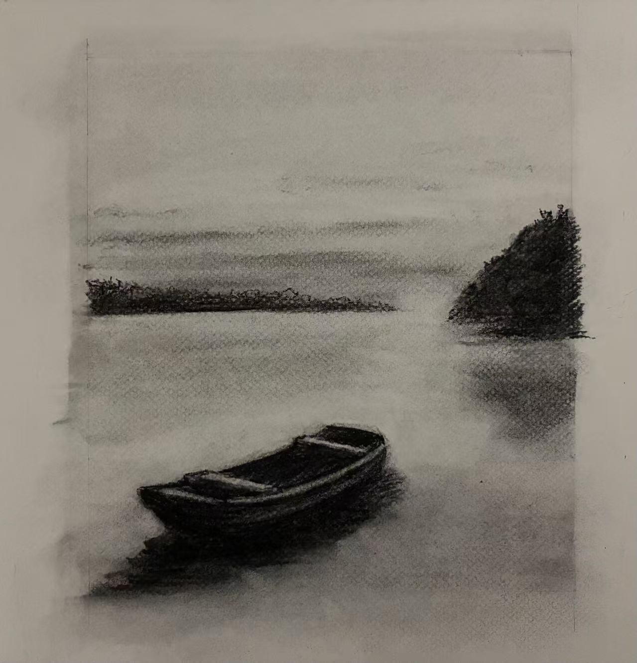 First Attempt at Charocal Landscape - image 3 - student project