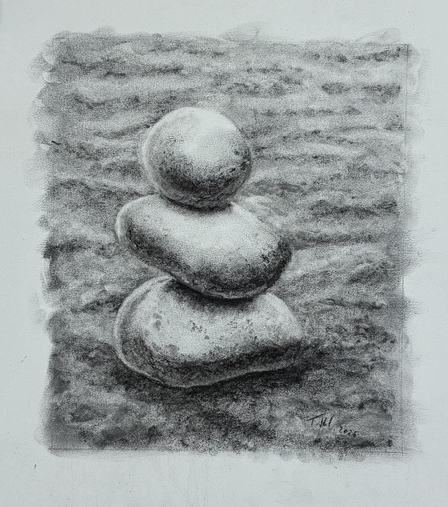 Standing Stones on Sand Background - image 2 - student project
