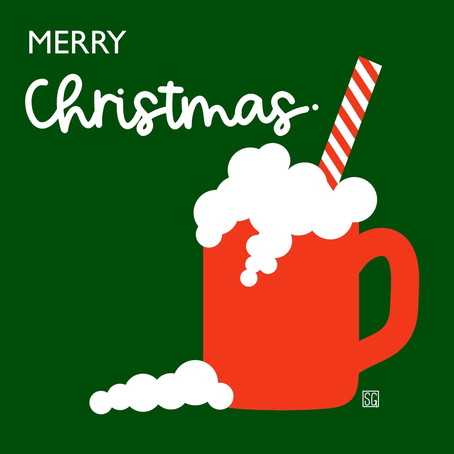 Christmas card with dots. .. - image 1 - student project