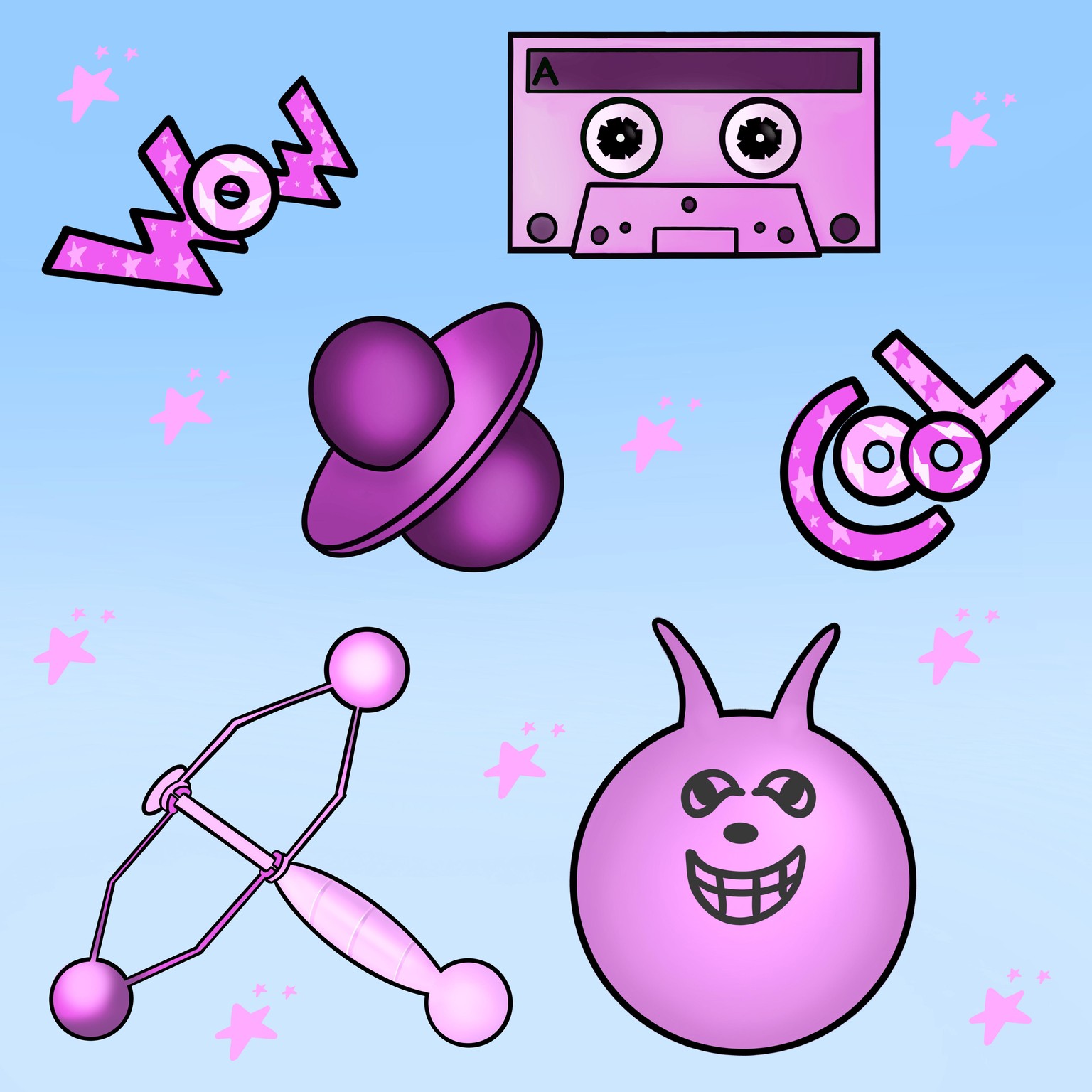 90’s Stickers - image 2 - student project