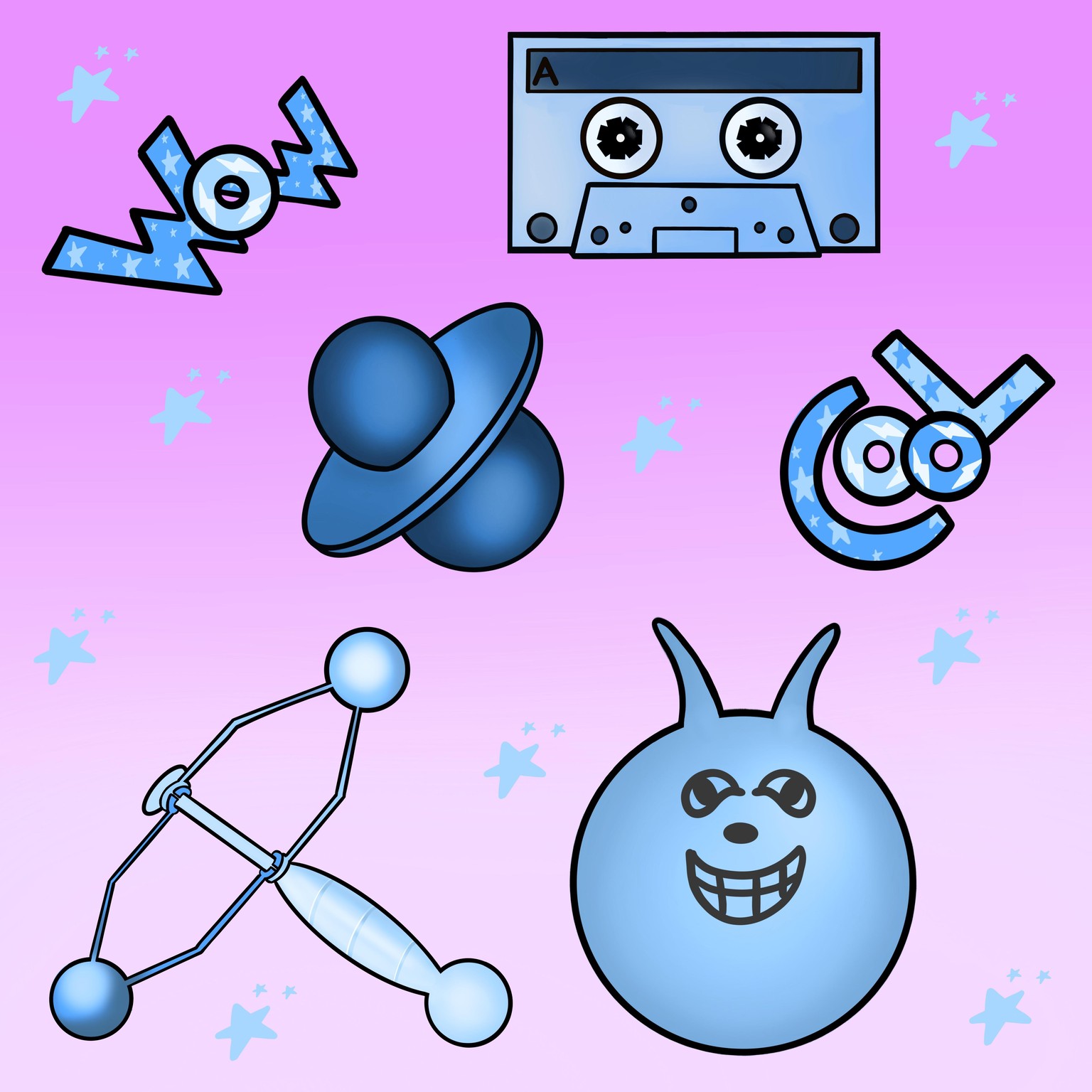 90’s Stickers - image 3 - student project