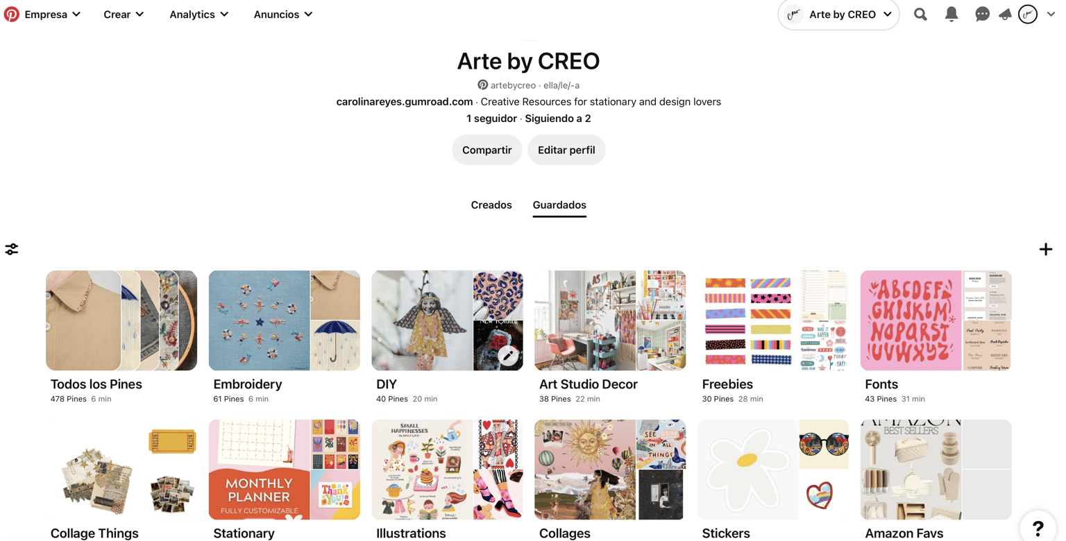 Arte By CREO Pinterest - image 1 - student project