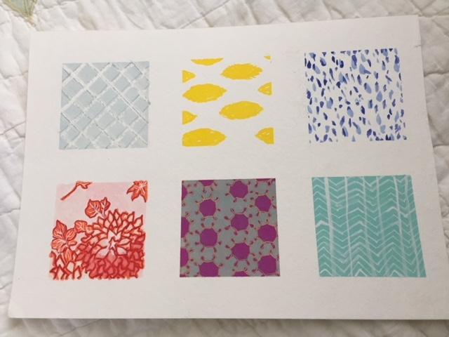 Watercolor Fabric Swatches - image 2 - student project