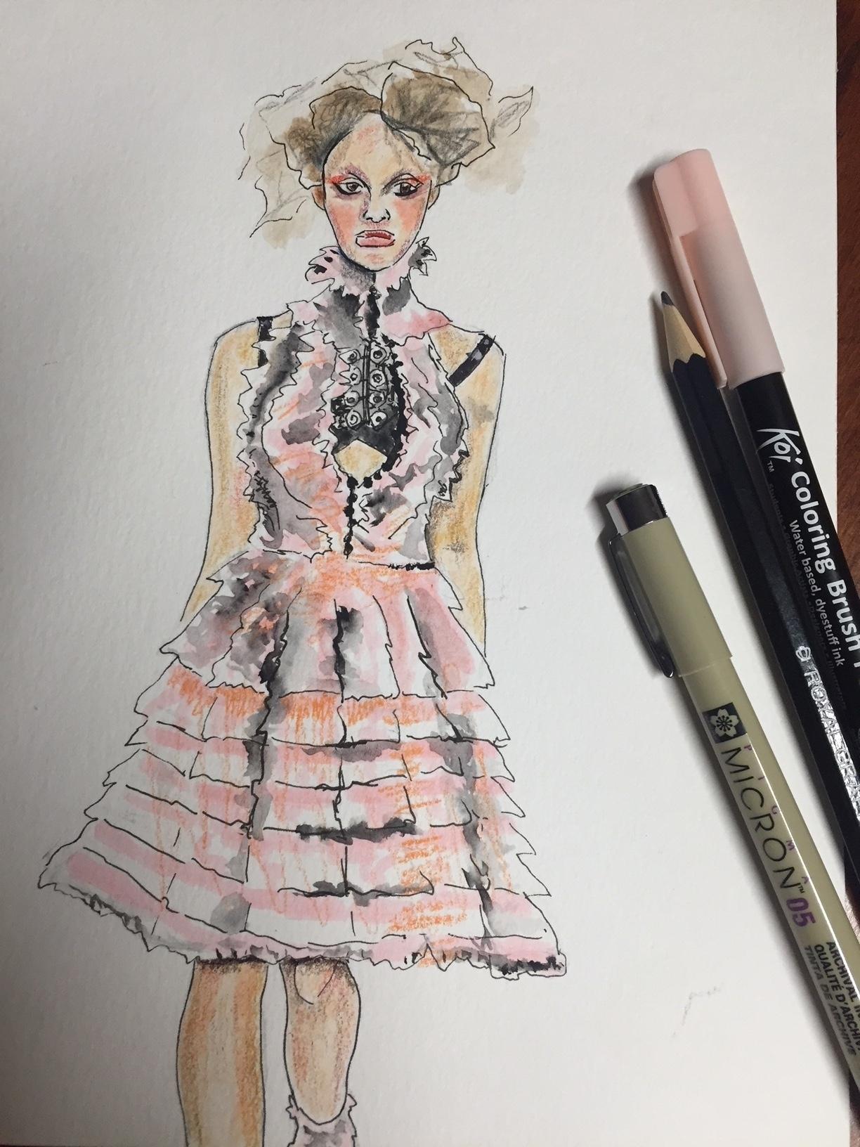 Fashion Illustration Project - image 1 - student project