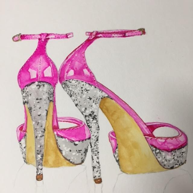 Watercolor Fashion Accessory - image 2 - student project