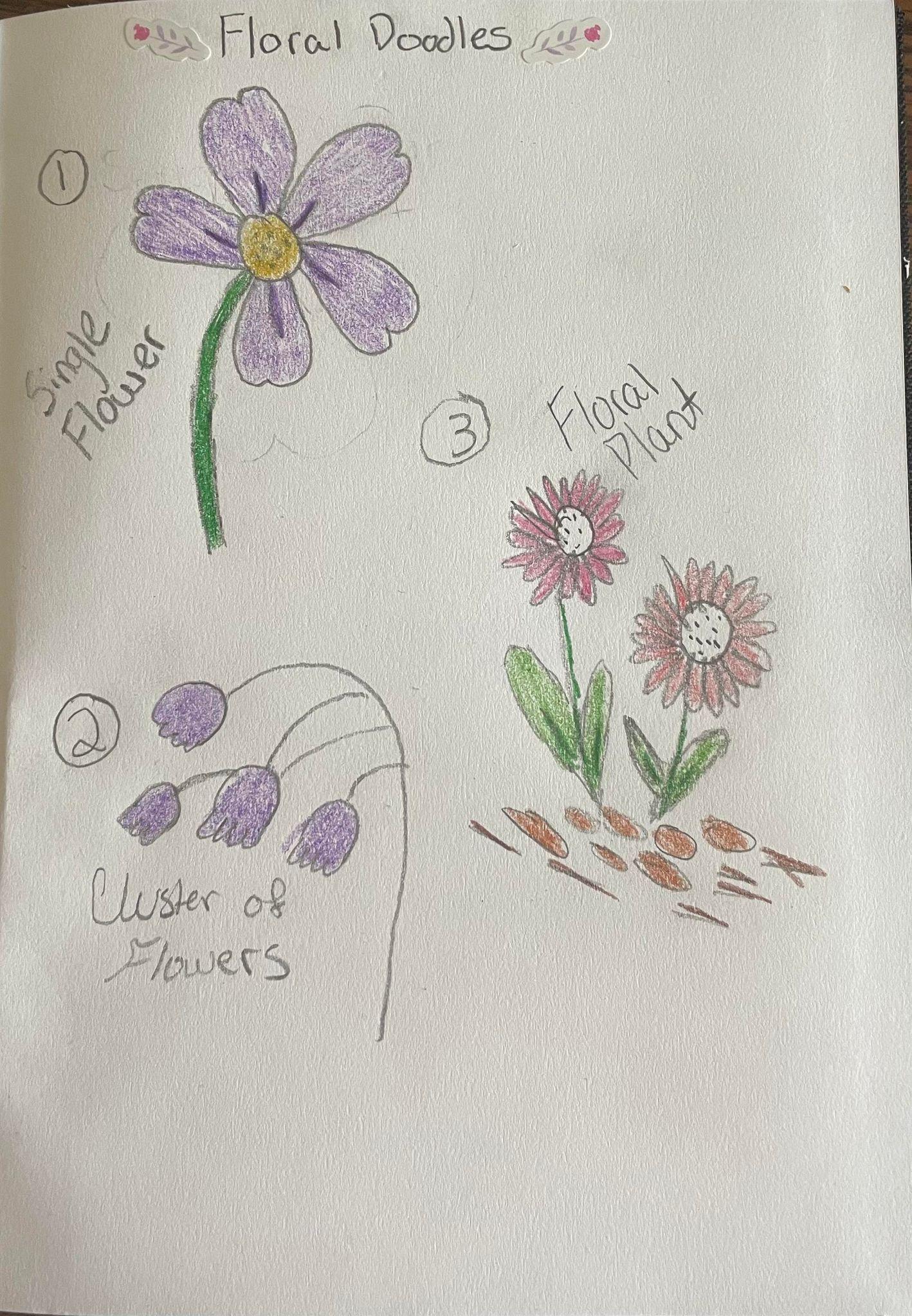 Floral Doodle Project - image 1 - student project
