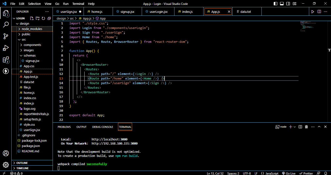 Login and Signup - image 1 - student project