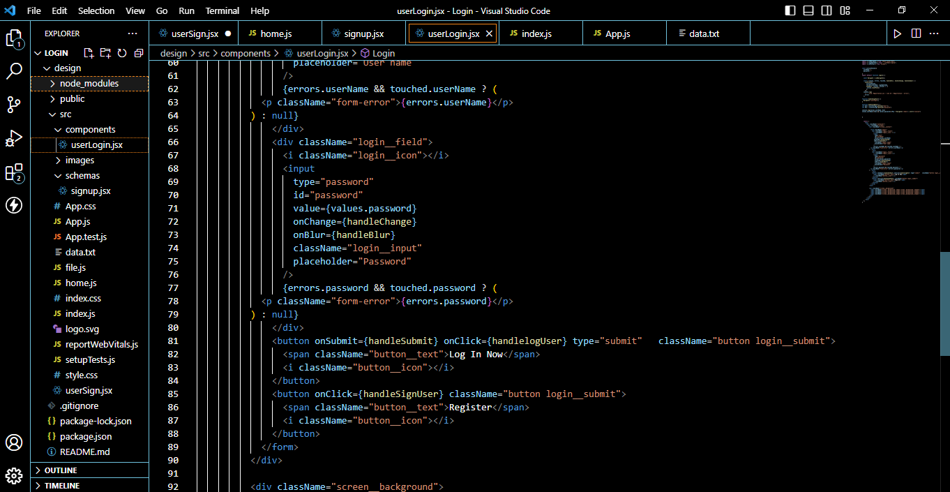 Login and Signup - image 3 - student project