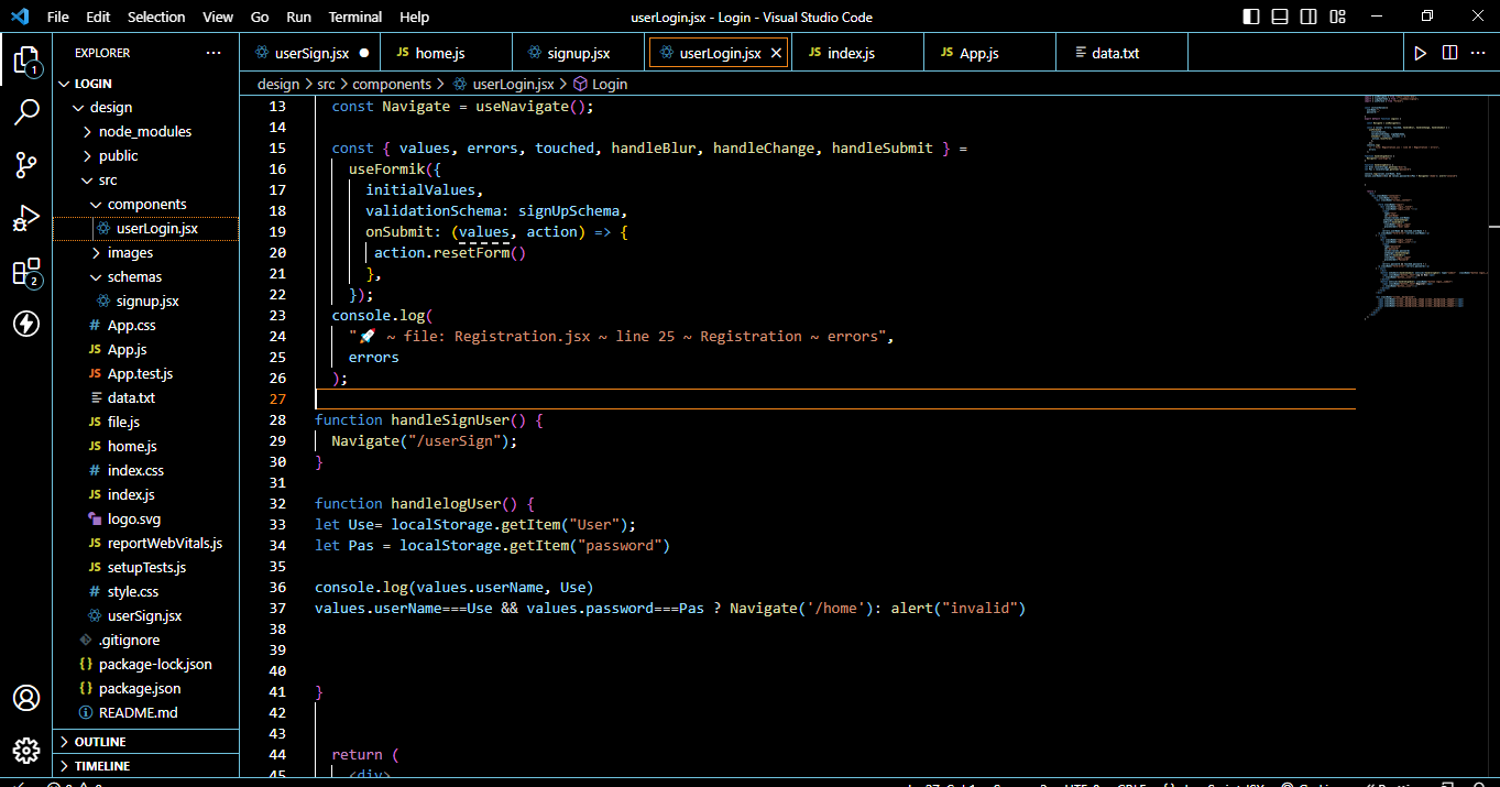 Login and Signup - image 2 - student project
