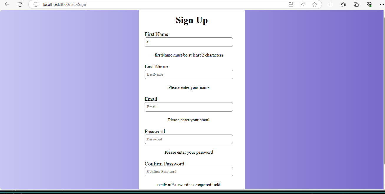 Login and Signup - image 6 - student project