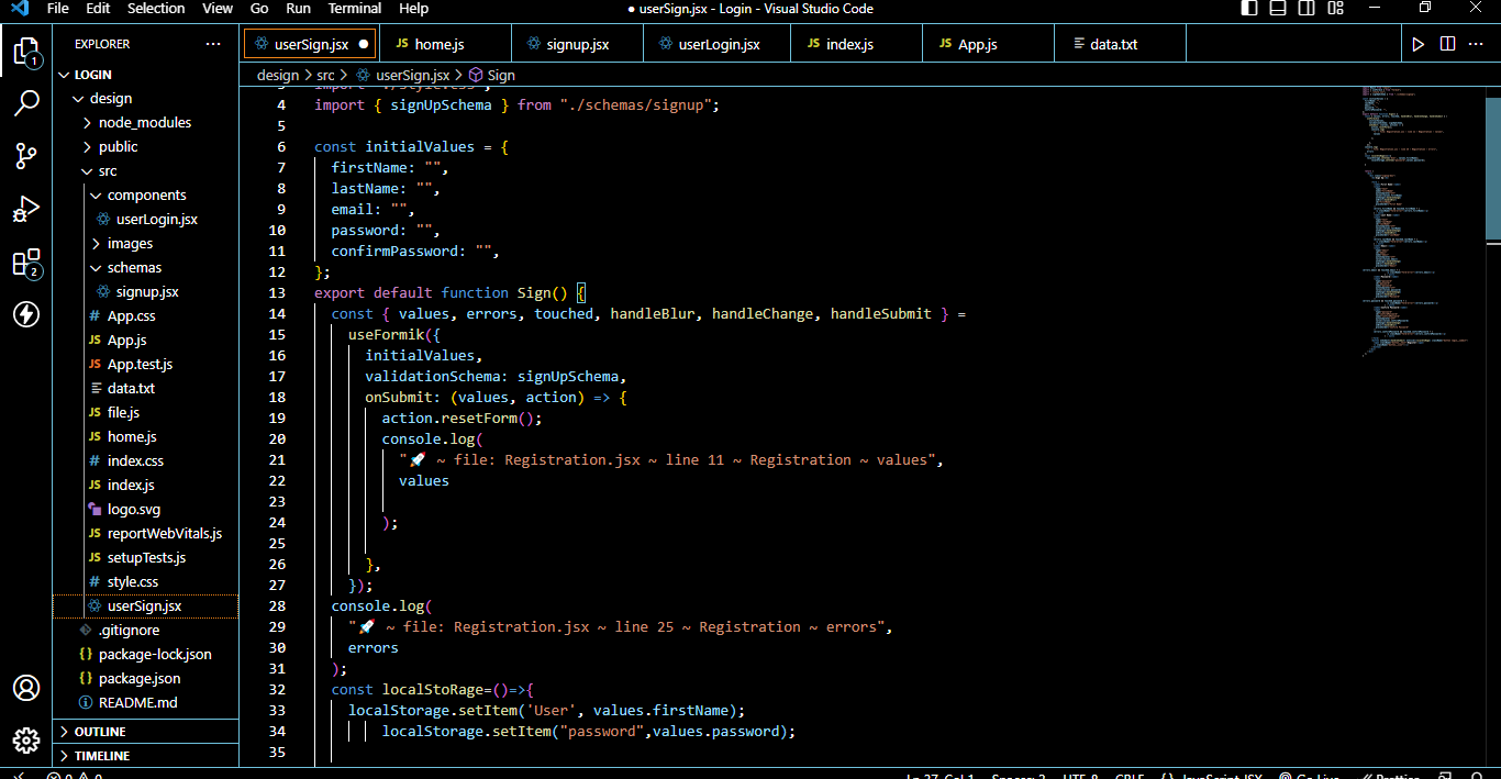 Login and Signup - image 4 - student project