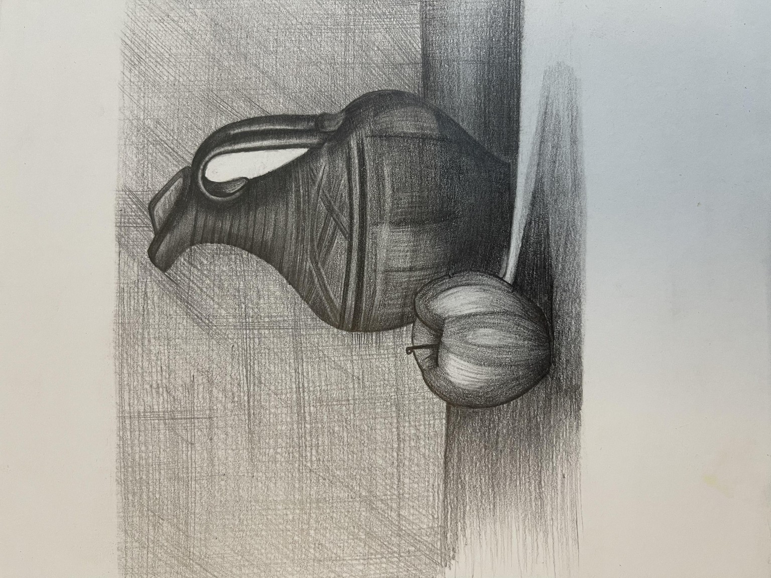 Still life drawings using cross hatching - image 2 - student project