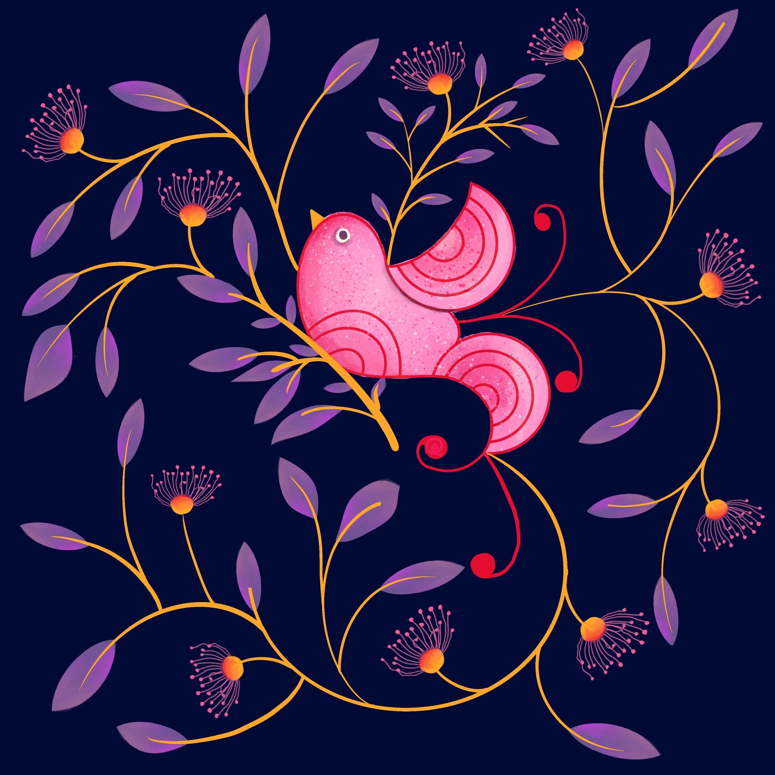 Pink bird - image 2 - student project