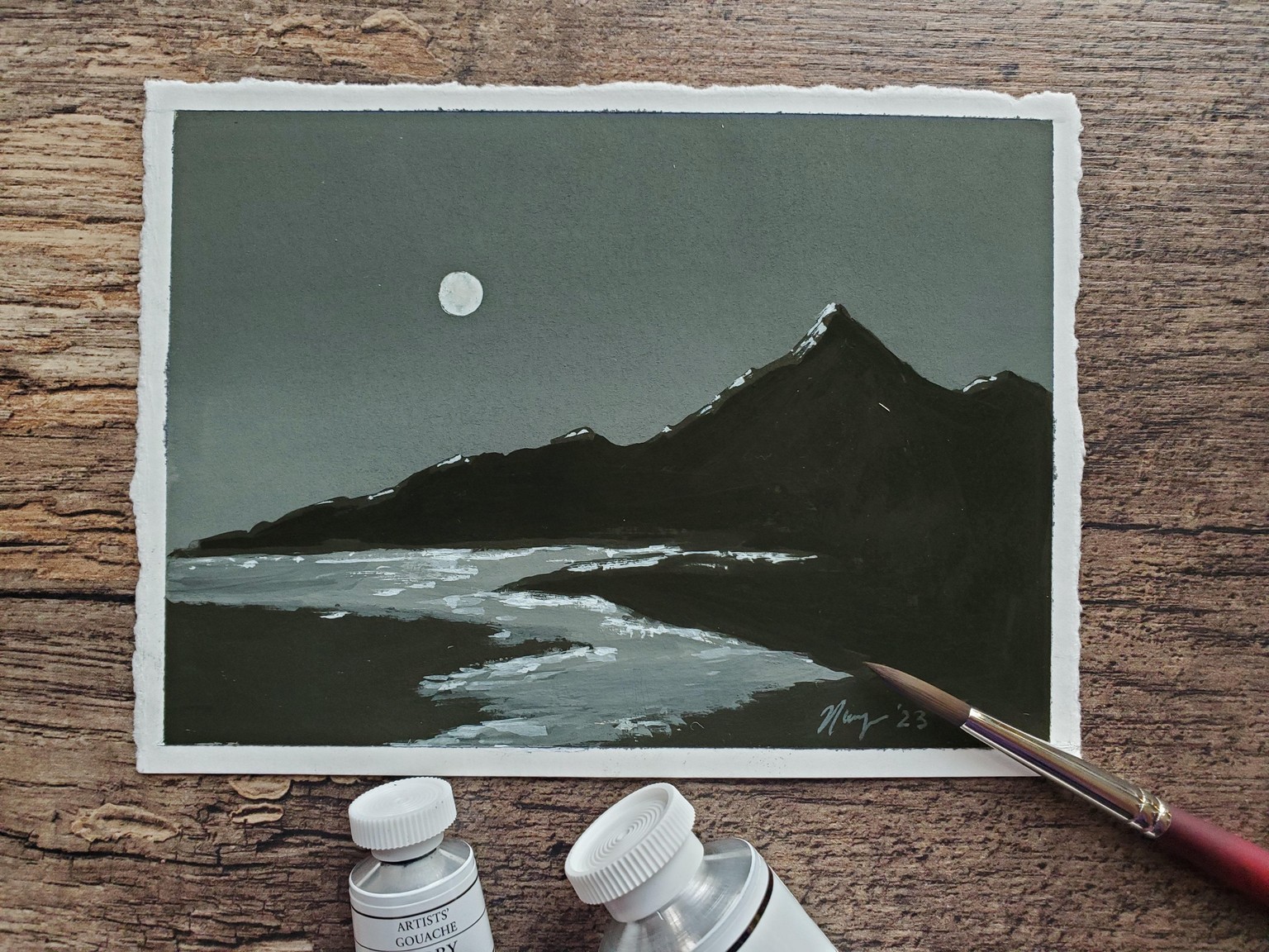 Lady Luna: A Gouache Journey - image 4 - student project