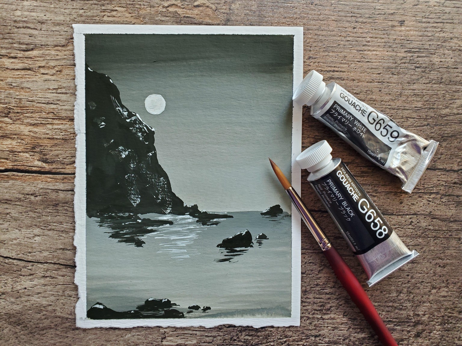 Lady Luna: A Gouache Journey - image 1 - student project